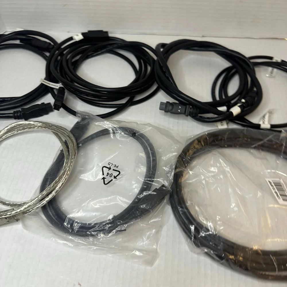Lot of 8 FireWire 800 Cables (Various Lengths)